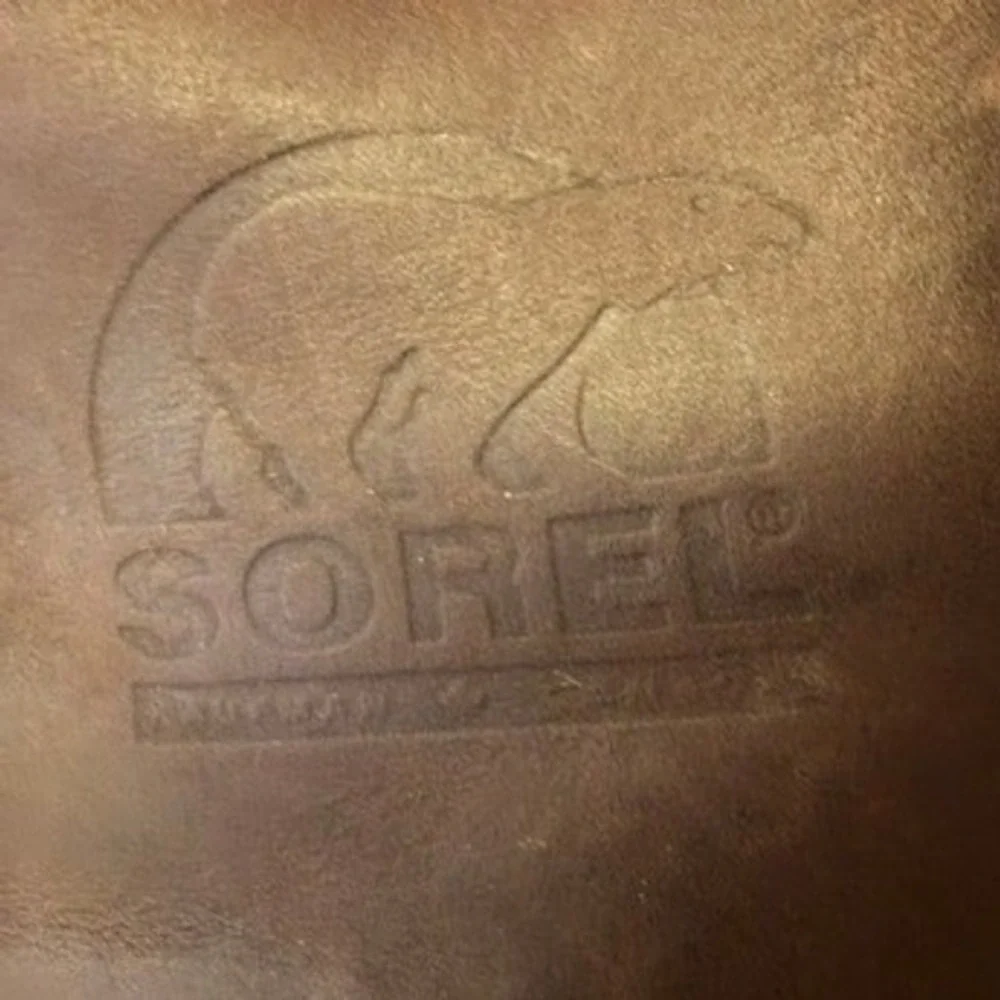 Sorel Caribou Mens Brown Leather Waterproof Winter Snow Boots Made in Canada 13